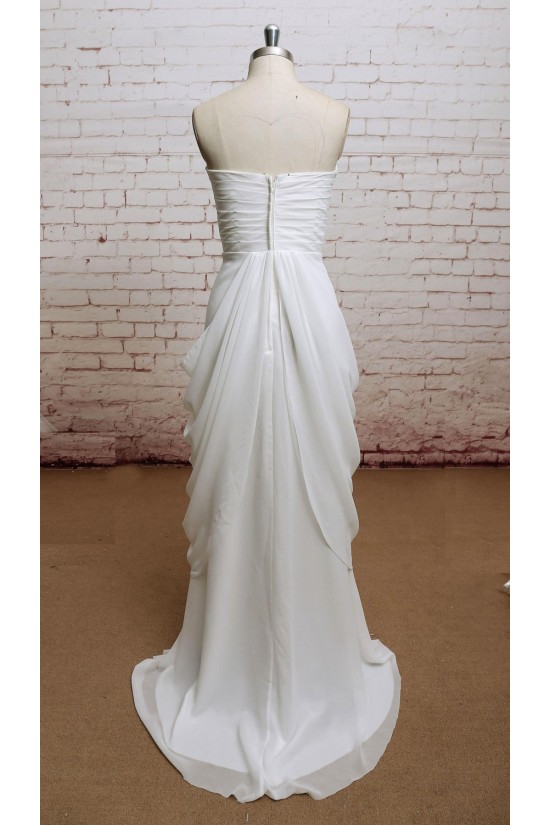 Sheath/Column Sweetheart Chiffon Bridal Wedding Dresses WD010638 Sheath/Column Sweetheart Chiffon Bridal Wedding Dresses WD010638