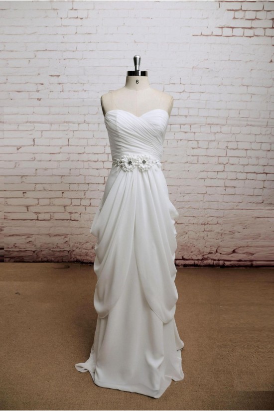 Sheath/Column Sweetheart Chiffon Bridal Wedding Dresses WD010638 Sheath/Column Sweetheart Chiffon Bridal Wedding Dresses WD010638