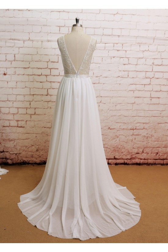 A-line Lace and Chiffon Bridal Wedding Dresses WD010640 A-line Lace and Chiffon Bridal Wedding Dresses WD010640