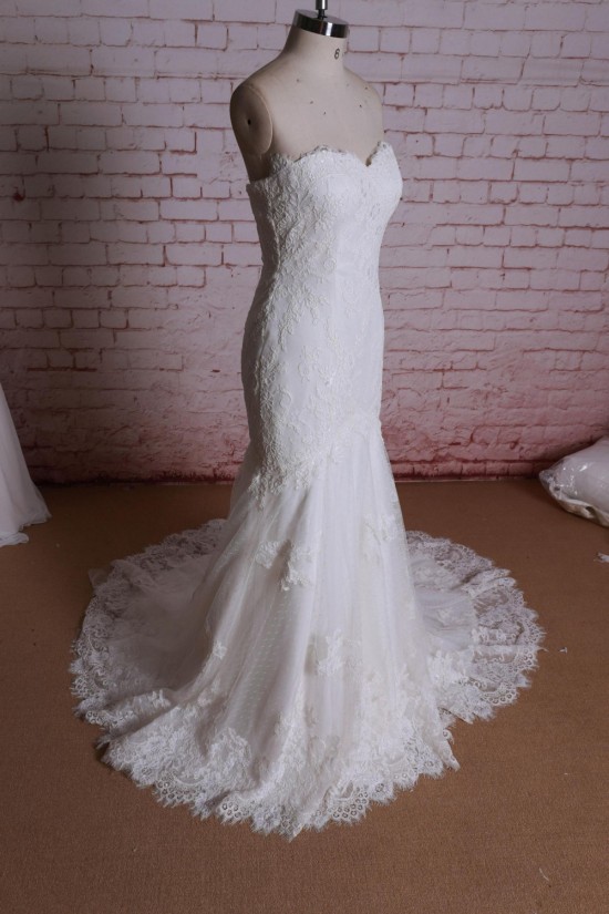 Trumpet/Mermaid Sweetheart Lace Bridal Wedding Dresses WD010641 Trumpet/Mermaid Sweetheart Lace Bridal Wedding Dresses WD010641