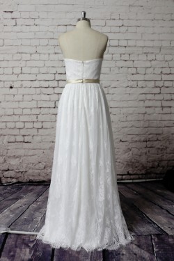 A-line Sweetheart Lace Bridal Wedding Dresses WD010642