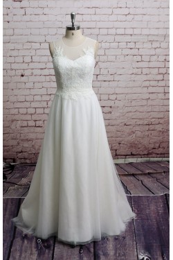 A-line Lace Bridal Wedding Dresses WD010645