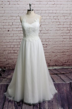 A-line Lace Bridal Wedding Dresses WD010645