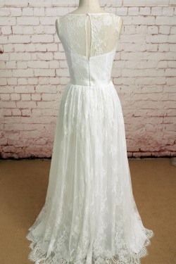 A-line Lace Bridal Wedding Dresses WD010647