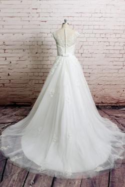 A-line Lace Bridal Wedding Dresses WD010651