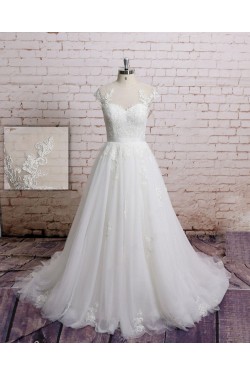 A-line Lace Bridal Wedding Dresses WD010651