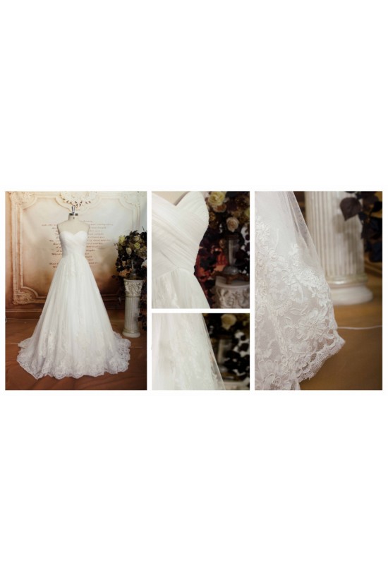 A-line Sweetheart Lace Bridal Wedding Dresses WD010658 A-line Sweetheart Lace Bridal Wedding Dresses WD010658