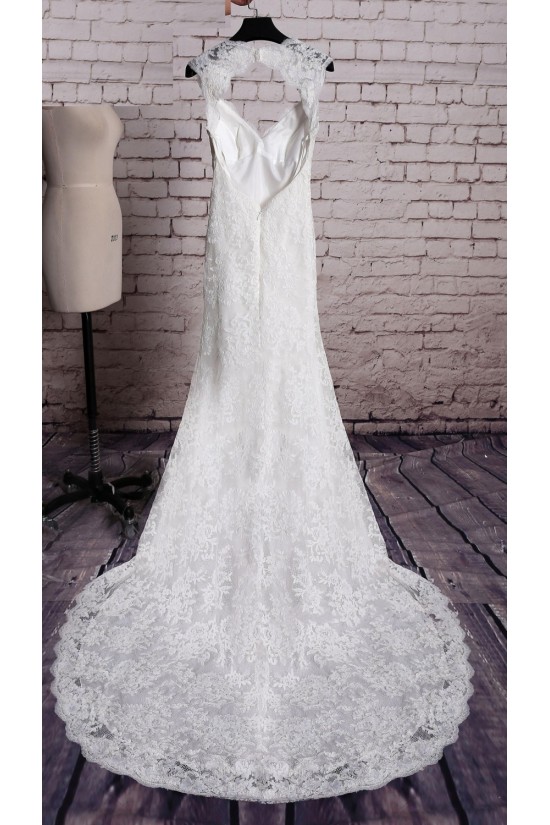 Trumpet/Mermaid V-neck Lace Bridal Wedding Dresses WD010659 Trumpet/Mermaid V-neck Lace Bridal Wedding Dresses WD010659