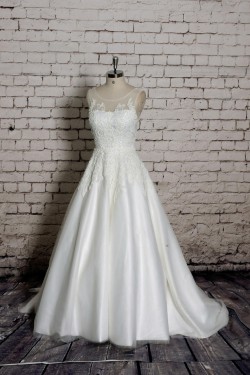 A-line Lace Bridal Wedding Dresses WD010660
