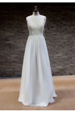 A-line Lace Bridal Wedding Dresses WD010662