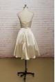 A-line Sweetheart Short Satin Bridal Wedding Dresses WD010663