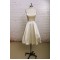 A-line Sweetheart Short Satin Bridal Wedding Dresses WD010663