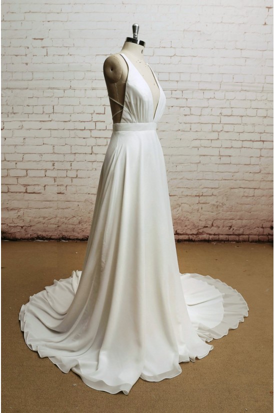 A-line V-neck Bridal Wedding Dresses WD010665 A-line V-neck Bridal Wedding Dresses WD010665