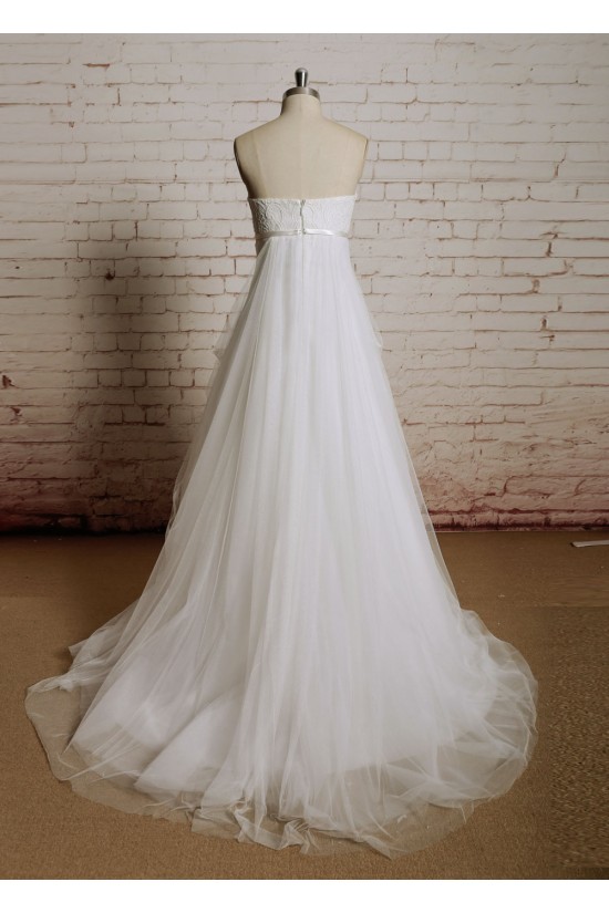 Empire Sweetheart Lace and Tulle Maternity Bridal Wedding Dresses WD010667 Empire Sweetheart Lace and Tulle Maternity Bridal Wedding Dresses WD010667
