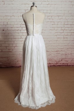 Sheath/Column Lace Bridal Wedding Dresses WD010676