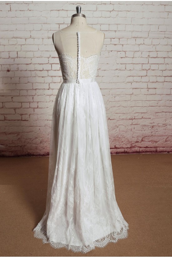 Sheath/Column Lace Bridal Wedding Dresses WD010676