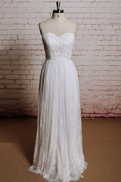 Sheath/Column Lace Bridal Wedding Dresses WD010676