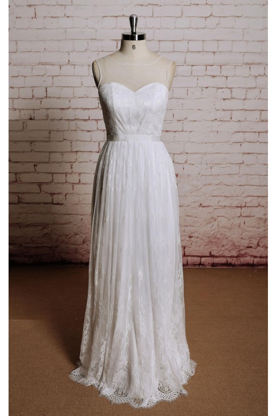 Sheath/Column Lace Bridal Wedding Dresses WD010676