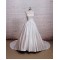 A-line Strapless Lace and Satin Bowknot Bridal Wedding Dresses WD010677