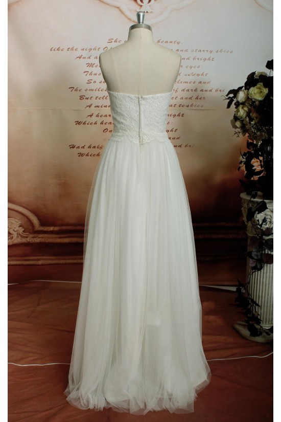 A-line Sweetheart Lace and Tulle Bridal Wedding Dresses WD010682