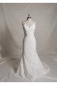 Trumpet/Mermaid Spaghetti Strap Lace Bridal Wedding Dresses WD010684