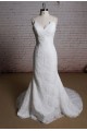 Trumpet/Mermaid Spaghetti Strap Lace Bridal Wedding Dresses WD010684