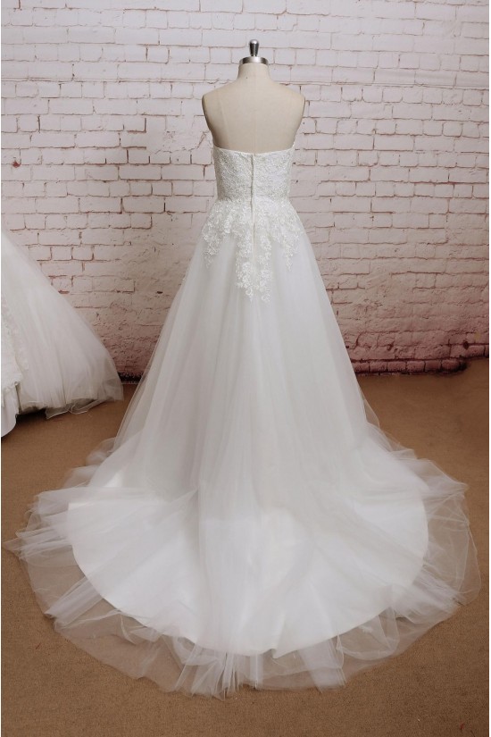 A-line Sweetheart Tulle and Lace Bridal Wedding Dresses WD010685