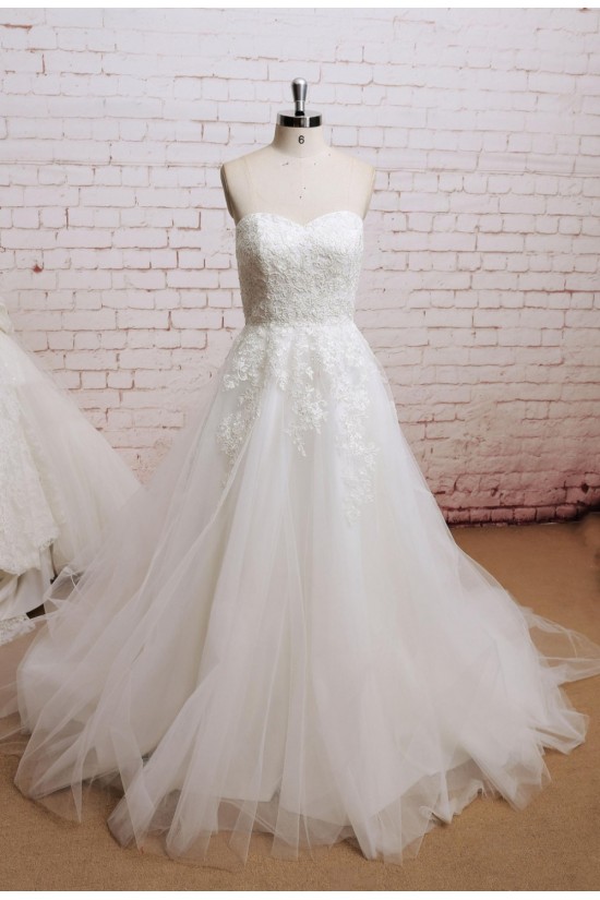A-line Sweetheart Tulle and Lace Bridal Wedding Dresses WD010685 A-line Sweetheart Tulle and Lace Bridal Wedding Dresses WD010685