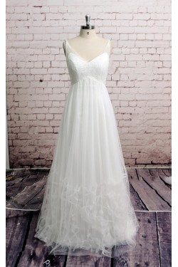 A-line V-neck Bridal Wedding Dresses WD010686