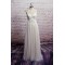Sheath/Column Spaghetti Strap Tulle and Lace Bridal Wedding Dresses WD010687