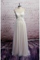 Sheath/Column Spaghetti Strap Tulle and Lace Bridal Wedding Dresses WD010687