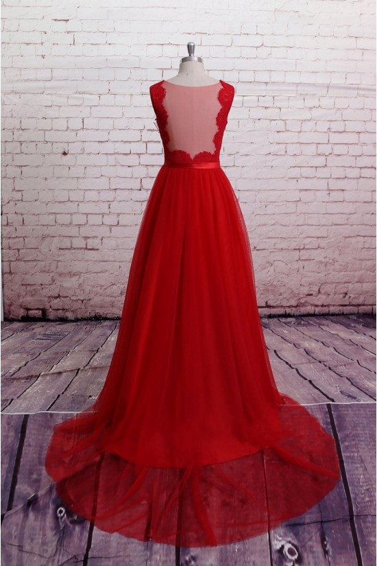 A-line V-neck Tulle and Lace Bridal Wedding Dresses WD010688 A-line V-neck Tulle and Lace Bridal Wedding Dresses WD010688