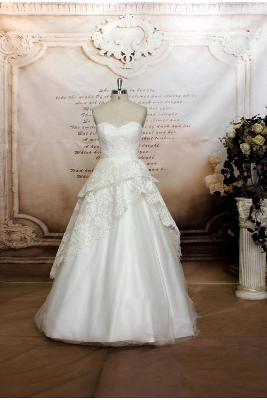 A-line Sweetheart Lace and Tulle Bridal Wedding Dresses WD010694 A-line Sweetheart Lace and Tulle Bridal Wedding Dresses WD010694
