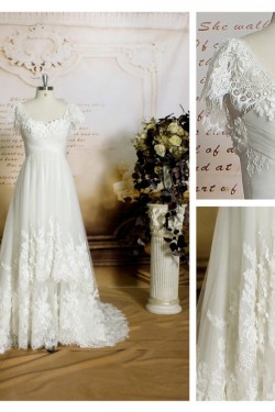 A-line Lace Bridal Wedding Dresses WD010695