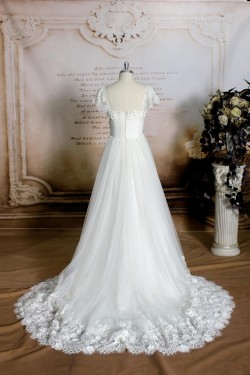 A-line Lace Bridal Wedding Dresses WD010695