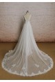 A-line V-neck Lace Bridal Wedding Dresses WD010696