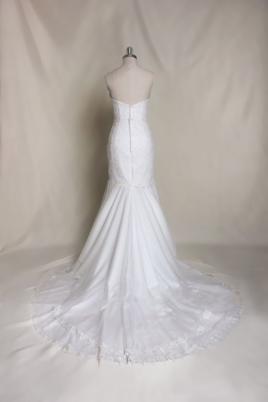Trumpet/Mermaid Sweetheart Lace Bridal Wedding Dresses WD010697