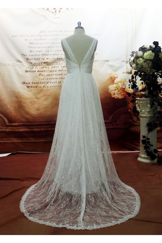 A-line Straps Lace Bridal Gown Wedding Dress WD010703