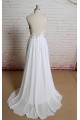 A-line Sweetheart Spaghetti Strap Lace and Chiffon Bridal Gown Wedding Dress WD010707