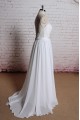 A-line Sweetheart Spaghetti Strap Lace and Chiffon Bridal Gown Wedding Dress WD010707