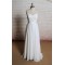 A-line Sweetheart Spaghetti Strap Lace and Chiffon Bridal Gown Wedding Dress WD010707