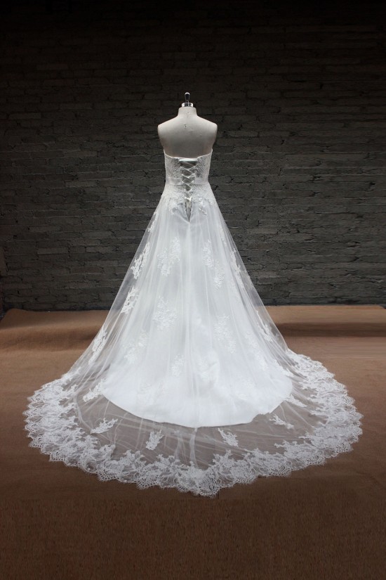 A-line Sweetheart Lace Bridal Gown Wedding Dress WD010711 A-line Sweetheart Lace Bridal Gown Wedding Dress WD010711