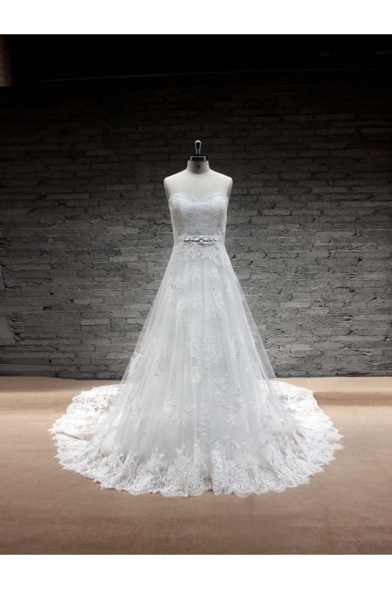 A-line Sweetheart Lace Bridal Gown Wedding Dress WD010711