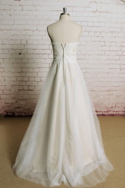 A-line Sweetheart Lace Bridal Gown Wedding Dress WD010713