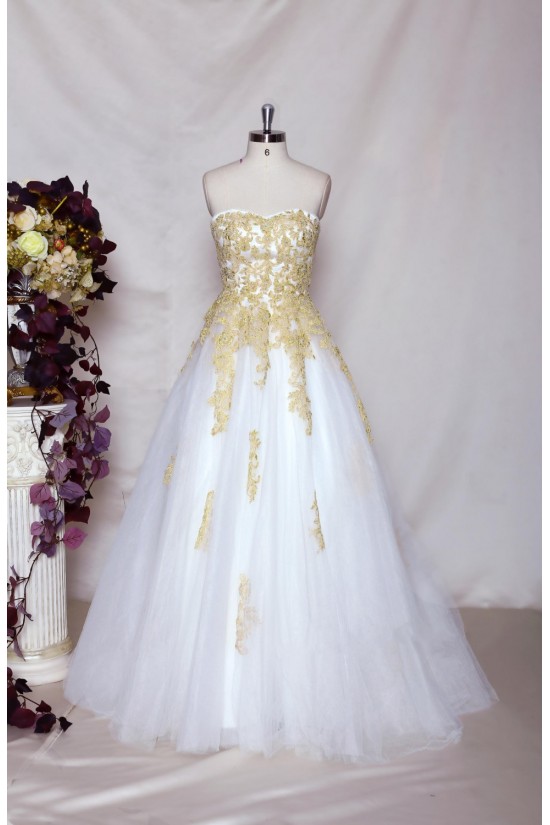 A-line Sweetheart Lace Bridal Gown Wedding Dress WD010714
