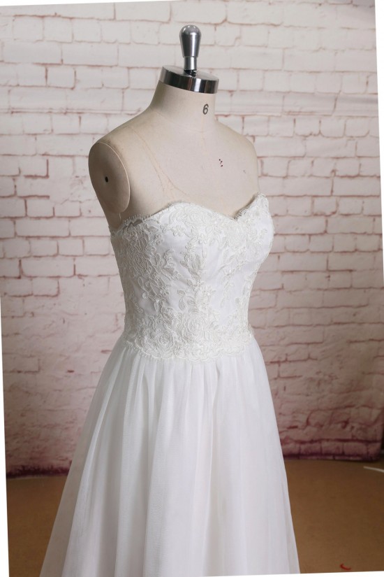 A-line Sweetheart Lace Bridal Gown Wedding Dress WD010715