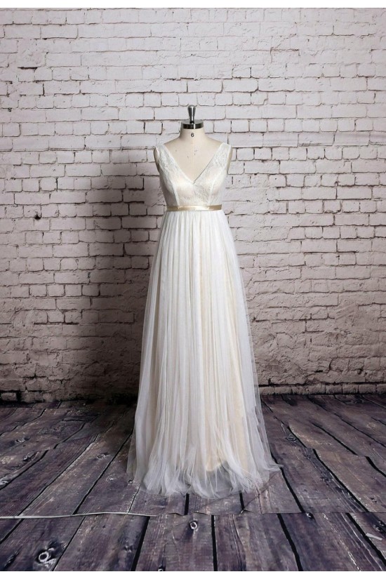 A-line V-neck Lace Bridal Gown Wedding Dress WD010717 A-line V-neck Lace Bridal Gown Wedding Dress WD010717