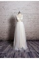 A-line V-neck Lace Bridal Gown Wedding Dress WD010717