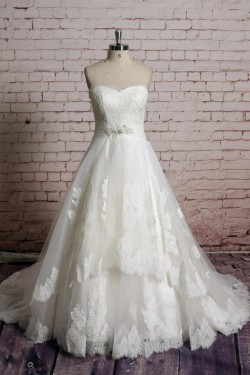 A-line Sweetheart Lace Bridal Gown Wedding Dress WD010720