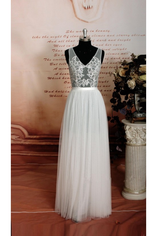 Elegant V-neck Bridal Gown Wedding Dress WD010721